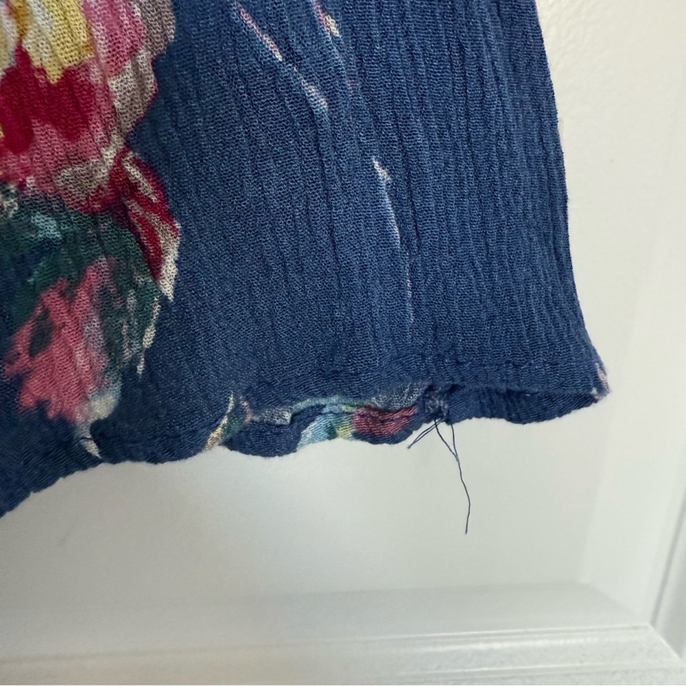 Newbury Kustom Floral Blue Women's Romper - Picture 6 of 8